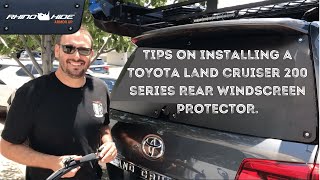 Tips on installing a Rear Windscreen Stone Deflector suitable for Land Cruiser 200 Series [upl. by Ajnos636]