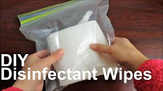 Homemade NATURAL DISINFECTANT WIPES with White Vinegar [upl. by Soalokin]