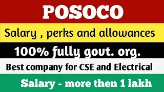 POSOCO Salary in hand Perks and Allowances  After 7th pay commission  for CSE and EE [upl. by Clayton]