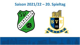 🔵⚫⚪ SVETV Alemannia Waldalgesheim vs Eintracht Trier  Highlights 20 Spieltag OL  2122 [upl. by Nos309]