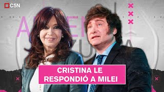 CRISTINA le respondió a MILEI por la QUITA de la JUBILACIÓN de PRIVILEGIO [upl. by Oinigih]