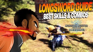 MHW Iceborne • Best Longsword Guide 2024 • Best Combos amp Skills For Max Damage How To Build [upl. by Acie808]