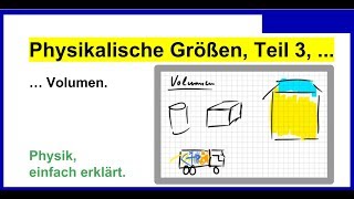 Physikalische Größen Teil2 Volumina  Volumen nochmals Physik [upl. by Annabelle]