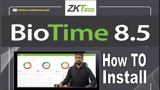 ZKteco Bio Time 85 Installation how to Guide Urdu Tutorial [upl. by Vincents]