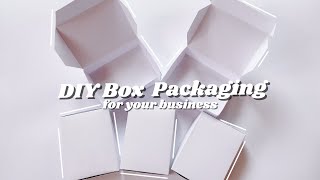 DIY BOX PACKAGING FOR YOUR BUSINESS ECOFRIENDLY  PH [upl. by Suolevram]