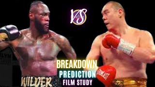 Deontay Wilder vs Zhilei Zhang Skills vs Skills who wins Breakdown Analysis and Prediction [upl. by Hux990]