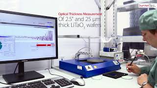 Optical Thickness Measurement of 25quot and 25 µm thick LiTaO3 wafers [upl. by Manas]