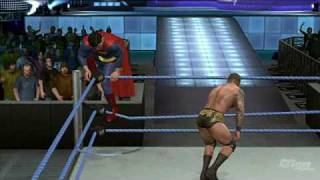 WWE SmackDown vs Raw 2010 PlayStation 3 Gameplay  RKO vs Superman [upl. by Tann971]