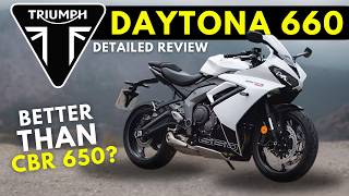 Is The 2024 Triumph Daytona 660 WORTH The Hype Walkaround Specs Price triumphdaytona [upl. by Padget557]