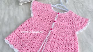 Super Easy and Beautiful Crochet Baby Vest Süper Kolay ve Güzel Model Tığ işi Bebek Yeleği  6 ay [upl. by Zamir]