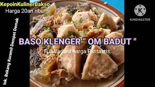 bakso klenger om badut full variant dan full toping harga miring [upl. by Eeralih]