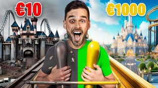 €10 vs €1000 Pretpark Experiment [upl. by Oicnoel]