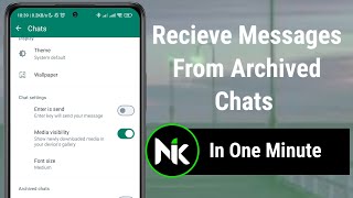 How To Receive New Messages From Archived Chats [upl. by Marwin]