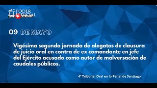 22ª Jornada de alegatos de clausura de juicio oral en contra de ex comandante en jefe del Ejército [upl. by Benil217]