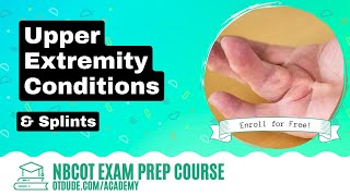 Upper Extremity Conditions amp Splints  NBCOT Exam Prep  OT Dude Academy [upl. by Erusaert]