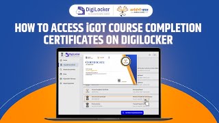 HOW TO ACCESS iGOT COURSE COMPLETION CERTIFICATES ON DIGILOCKER [upl. by Anneis]