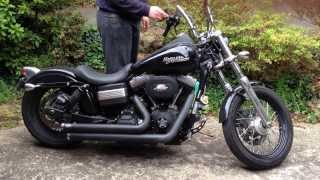 The Dirty Dyna  2010 Street Bob  Legend Air Suspension Sound Check [upl. by Yaeger439]