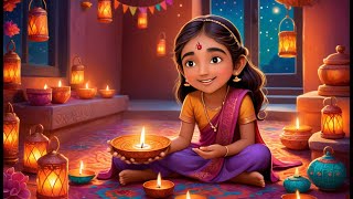 Diwali Magic A Little Girls Joyful Adventure [upl. by Bounds]