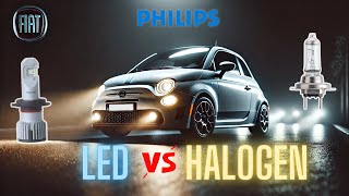 How To Upgrade Your Headlights To LED Bulbs  Philips Ultinon Pro  Road Legal  Fiat 500 [upl. by Longawa121]