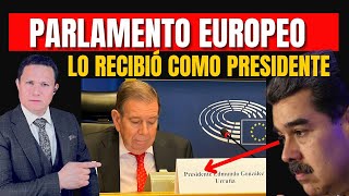 MADURO MOLESTO PORQUE PARLAMENTO EUROPEO RECIBIÓ COMO PRESIDENTE A EDMUNDO GONZÁLEZ [upl. by Madora]