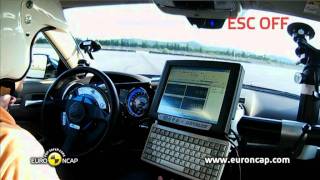 Euro NCAP  Lancia Thema  2011  ESC test [upl. by Ailyt838]