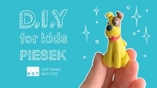 DIY for Kids 6  Piesek z plasteliny 🐶 [upl. by Rina]