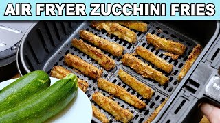 Air Fryer Zucchini Fries  Keto Zucchini Fries Recipe [upl. by Hamrah780]