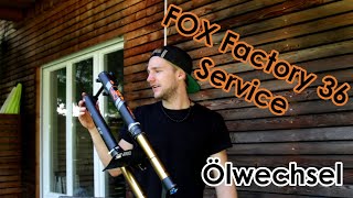 FOX 36  Kleiner Service  Ölwechsel DeutschGerman [upl. by Marba860]