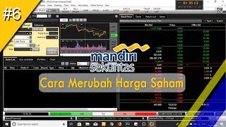 Tutorial Saham  Video 6 Cara Merubah Harga dan Membatalkan Saham Mandiri Sekuritas [upl. by Anoik]