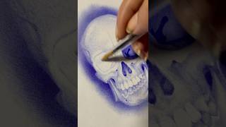 Ballpoint Pen Shading Technique crosshatching skulldrawing drawingtutorial [upl. by Canica]