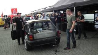 SPL Classics Opel Corsa A C20LET Auspuff DB Messung 1454dB Opeltreffen Oschersleben 2016 [upl. by Odnamra591]