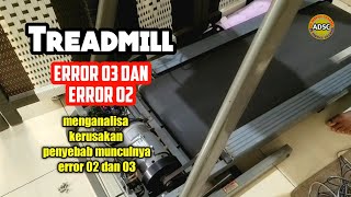 Treadmill Error E02E03  how to fix  repair error in treadmill [upl. by Jacqueline]