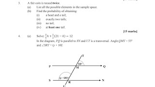 BECE 2024 Mathematics Sample Questions [upl. by Orestes]