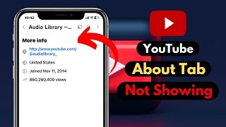 How To Fix About Tab Not ShowingMissing on YouTube Channel  Access To About Tab on YouTube [upl. by Idnas]