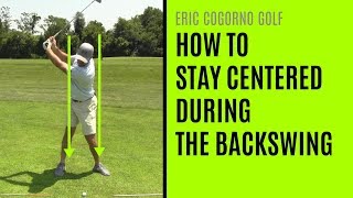 GOLF How To Stay Centered During The Backswing [upl. by Asetal293]