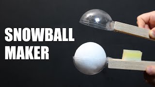 DIY Snowball Maker  How to make PERFECT snowballs [upl. by Airogerg965]