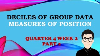 Deciles Group Data  Measures of Position [upl. by Ylrebmyk]