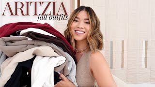 HUGE ARITZIA FALL TRY ON HAUL  Best fall transitional pieces for your wardrobe amp how to style them [upl. by Ahsiuqet290]