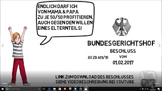 Bundesgerichtshof Beschluss vom 01022017  Doppelresidenz Regelfall I VAfK I KGPG [upl. by Tobias621]