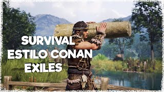 ESTILO CONAN EXILES MYTH OF EMPIRES NOVAS BANCADAS E A BASE VAI CRESCENDO GAMEPLAY PTBR [upl. by Annawad]