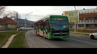 Tüke Busz eCitaro Volvo 7900 MOS215 MOS216 MOS217 MOS219 AA HB319 AA HB318 Pécs 2023 [upl. by Leoj]