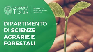 🧑‍🏫 PRESENTAZIONE DIPARTIMENTO SCIENZE AGRARIE E FORESTALI [upl. by Christianson]