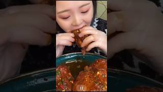 Chinese mukbang asmr shorts asmr mukbang BigbiteAsmrr [upl. by Obmar]