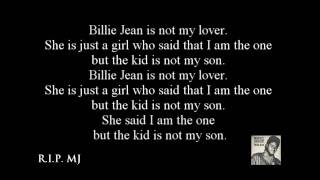 michael jackson billy jean lyrics [upl. by Rhetta923]