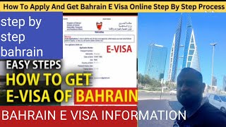 How to apply Bahrain E visa in Easy step online  Bahrain E VISA Complete process tips [upl. by Ailen]