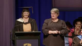 UniSQ Toowoomba Graduation Ceremony Valedictorian – Aimee Rowland – 530 PM 13 February 2024 [upl. by Brnaby161]