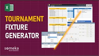 Tournament Fixture Generator  Standings Fixture Playoffs in Excel [upl. by Jutta]