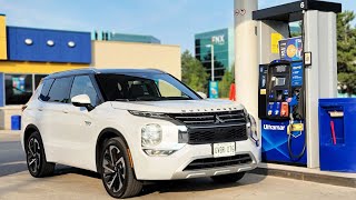 2024 Mitsubishi Outlander PHEV  Fuel Economy MPG Review  Fill Up Costs [upl. by Acirrej]