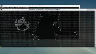 Live ASCII Art via Linux Terminal [upl. by Drogin412]