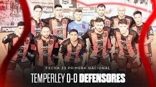 Resumen  Temperley 00 Defensores  Fecha 23 Primera Nacional 2024 [upl. by Cung1]